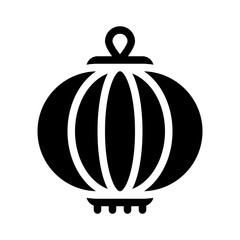 paper lantern glyph icon