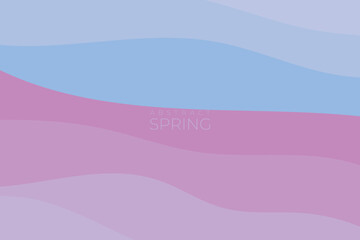 Abstract spring background, Wavy abstract spring background, with spring color theme