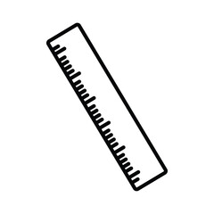 Ruler icon logo sign set vector outline