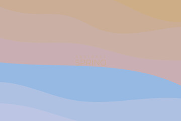 Abstract spring background, Wavy abstract spring background, with spring color theme