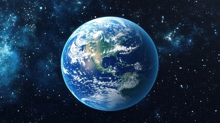 Fototapeta premium Earth Planet Space Universe Galaxy Stars Cosmos North America