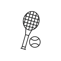 Tennis icon logo sign set vector outline