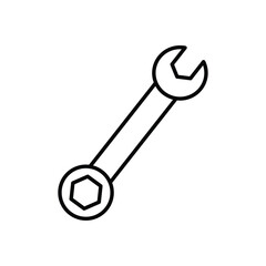 Wrench icon logo sign set vector outline