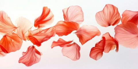 Delicate petals flutter gracefully a gentle breeze creating a serene dance nature garden