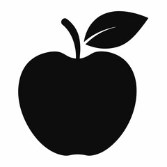 Minimal Apple Vector Silhouette