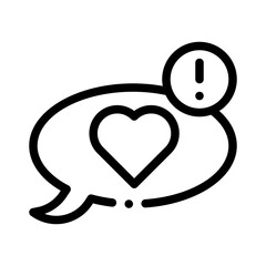 notification line icon