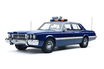 Patrol car isolated on white background © Damnino