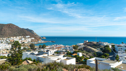 Obraz premium Small town with beach in Almeria Spain 26