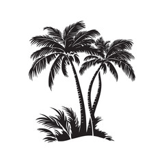 palm tree silhouettes