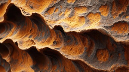 Abstract orange rock texture; desert landscape background; geological formations; for design