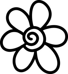 Hand Drawn Doodle Flower