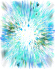 An abstract transparent iridescent color blur design element.