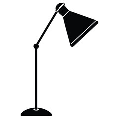 Modern Floor Lamp Vector Illustration - Interior Design Element