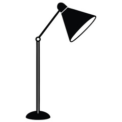 Modern Floor Lamp Vector Illustration - Interior Design Element