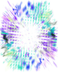 Obraz premium An abstract transparent iridescent color blur design element.