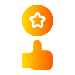 thumbs up gradient icon