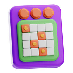 Colorful Interactive Puzzle Game Board