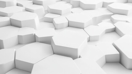 Obraz premium Abstract White Geometric Pattern