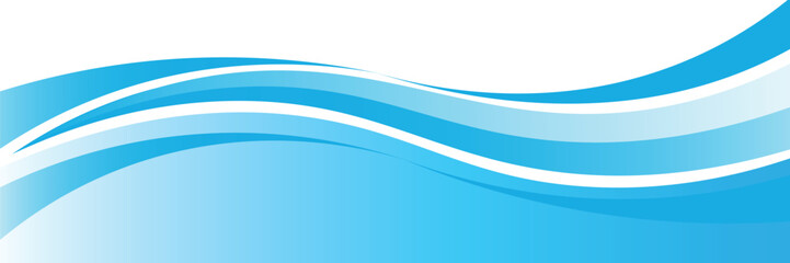 Blue and white business wave banner background. vector.eps10