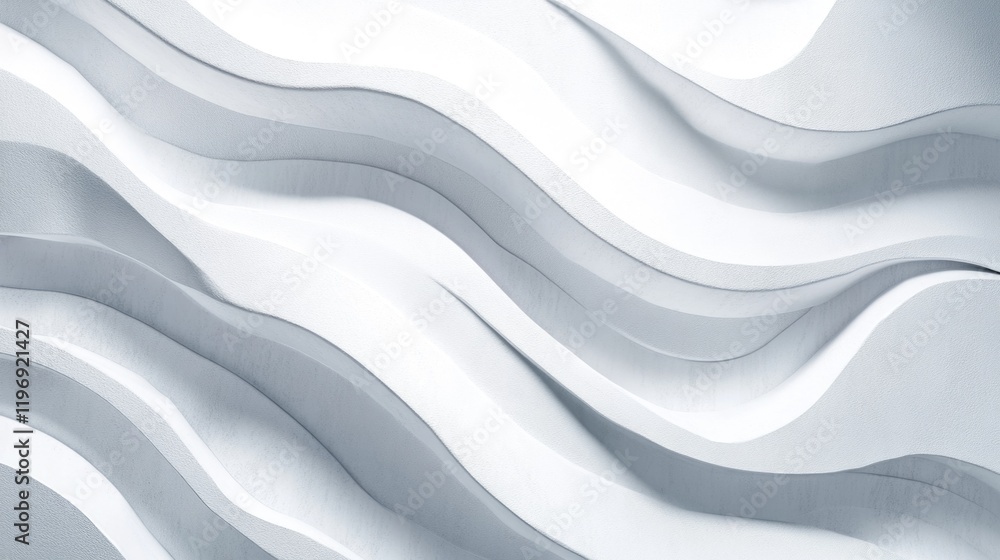Poster artistic wave pattern in monochrome color scheme on a modern textured surface.