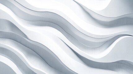 Fototapeta premium Artistic wave pattern in monochrome color scheme on a modern textured surface.
