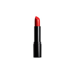 Fototapeta premium Vibrant red lipstick in a sleek black case, perfect for beauty and makeup enthusiasts., isolated on a transparent background.