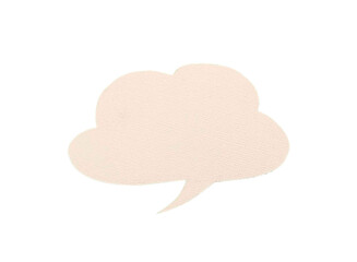 speech bubble on white background