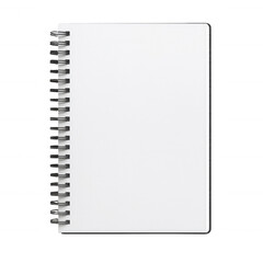 A blank spiral notebook ready for creative writing, drawing, or note-taking., isolated on a transparent background.