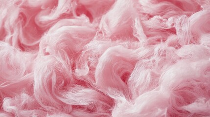 Fluffy pink cotton candy dreamy texture with negative space