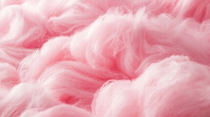 Whimsical pink cotton candy texture with soft lighting