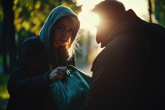 A couple standing side by side, possibly on a romantic getaway or celebrating an occasion