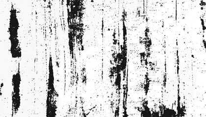 Black and white Grunge background.  Abstract monochrome vector texture. Grunge Texture Vector Isolated on White Background. Background of cracks, scuffs, chips, stains, ink spots, lines. EPS10.