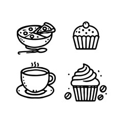 your minimalist bread icon with clean lines on a white background