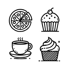 your minimalist bread icon with clean lines on a white background