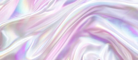Obraz premium Holographic Iridescent Fabric Texture Background