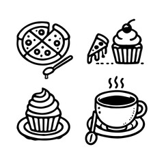 your minimalist bread icon with clean lines on a white background