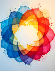 abstract colorful background with circles