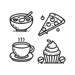 your minimalist bread icon with clean lines on a white background