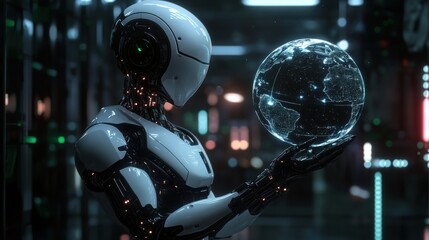 Advanced Robot Analyzing Global Data Network Connections