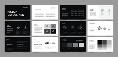 Landscape Brand Guideline Presentation, Landscape Brand Guideline Design, Brand Guideline 