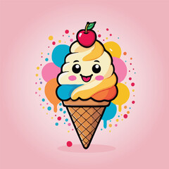 Kawaii Ice Cream Delight
