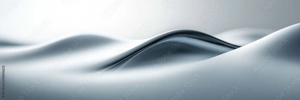 Poster soft wave patterns on a smooth surface with ample space for text addition and creativity. generative