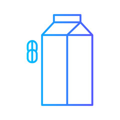 oat milk gradient icon