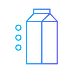 soy milk gradient icon