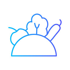 world day gradient icon