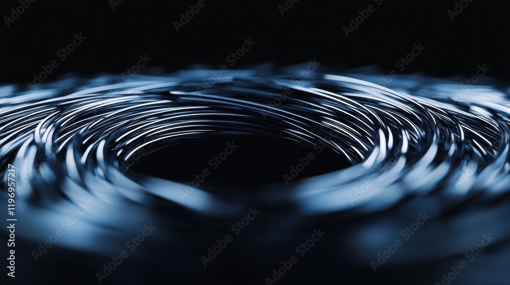 Poster magnetic field shift in clean realistic composition abstract background science concept close-up vie