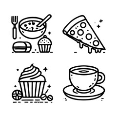 your minimalist bread icon with clean lines on a white background