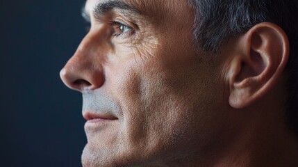 Obraz premium A close-up shot of a man in a suit and tie, ideal for business or professional use