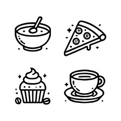 your minimalist bread icon with clean lines on a white background