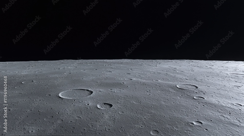 Aufkleber exploring mercury's cratered surface outer space realistic composite image lunar environment viewpoi
